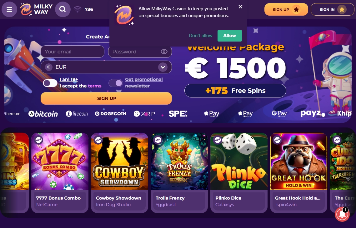 MilkyWay Casino